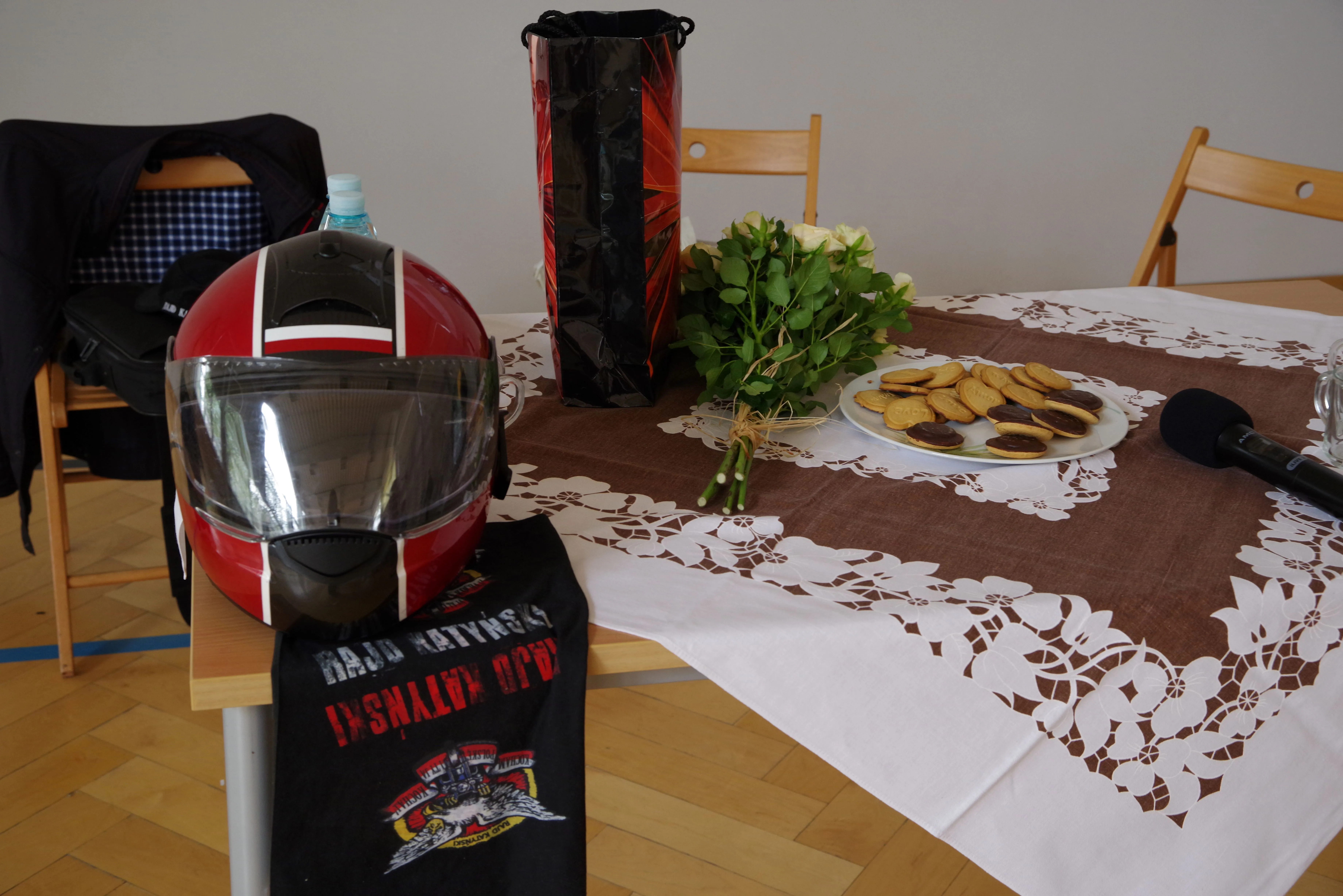 Spotkanie z przedstawicielami Międzynarodowego Motocyklowego Rajdu Katyńskiego