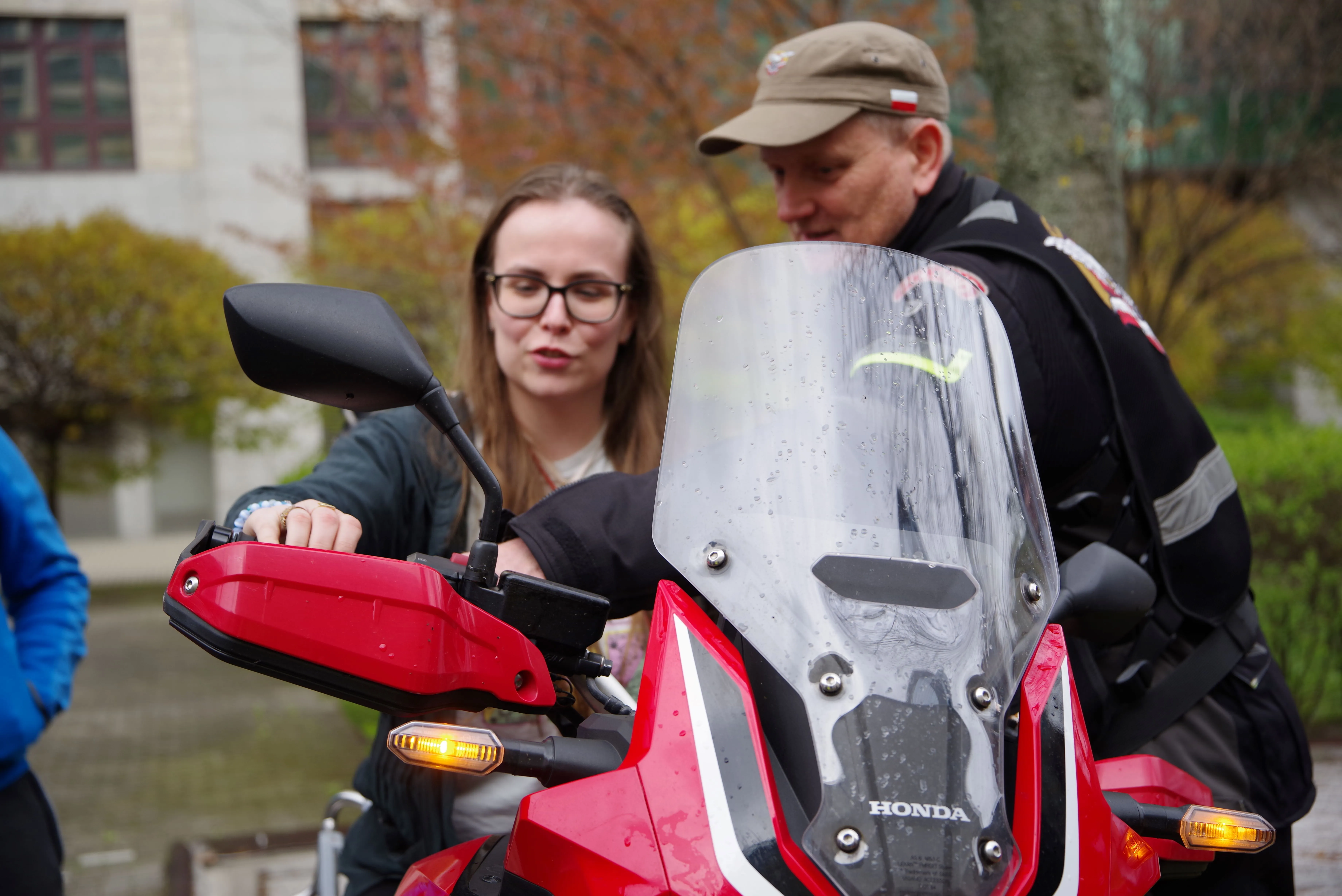 Spotkanie z przedstawicielami Międzynarodowego Motocyklowego Rajdu Katyńskiego