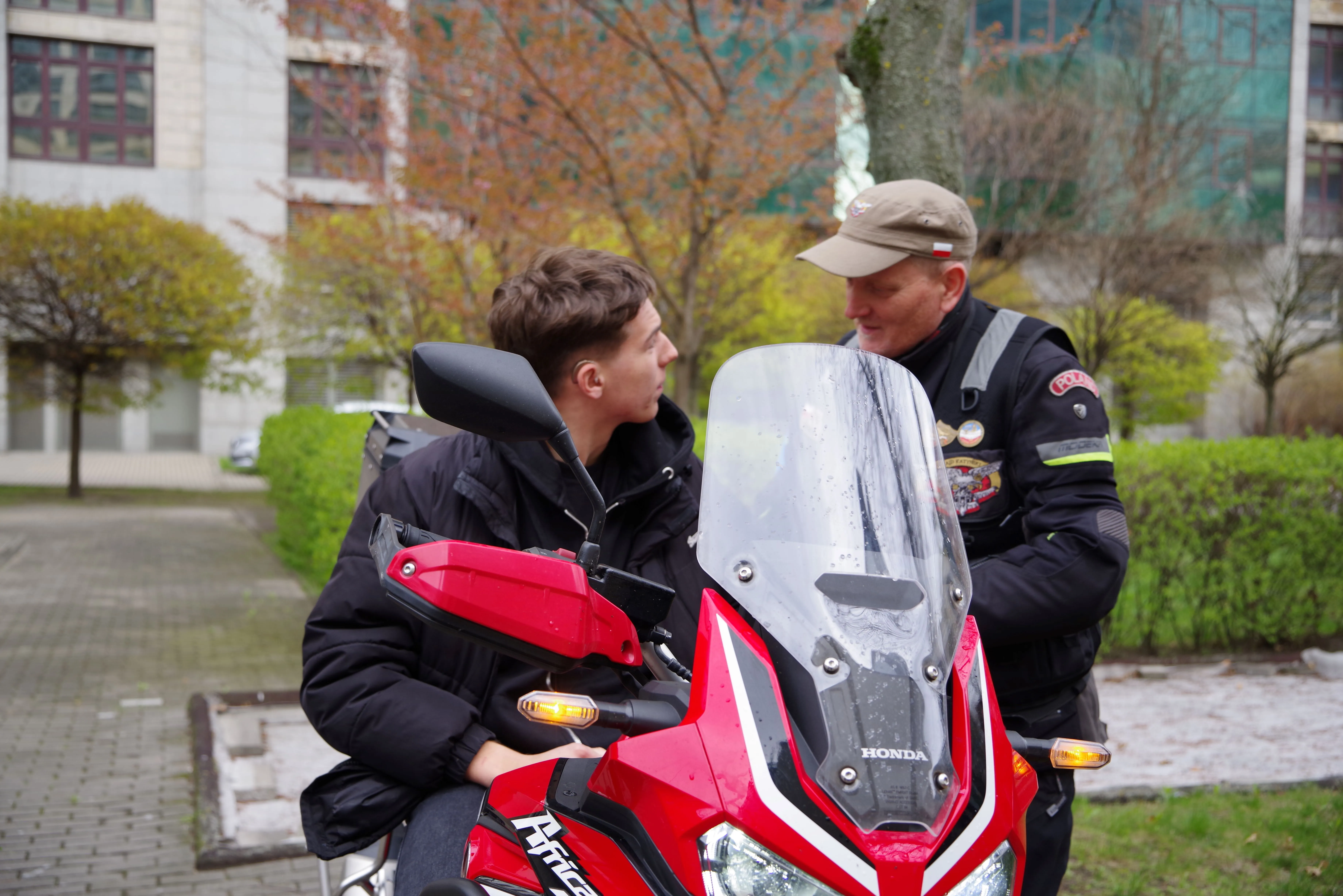 Spotkanie z przedstawicielami Międzynarodowego Motocyklowego Rajdu Katyńskiego