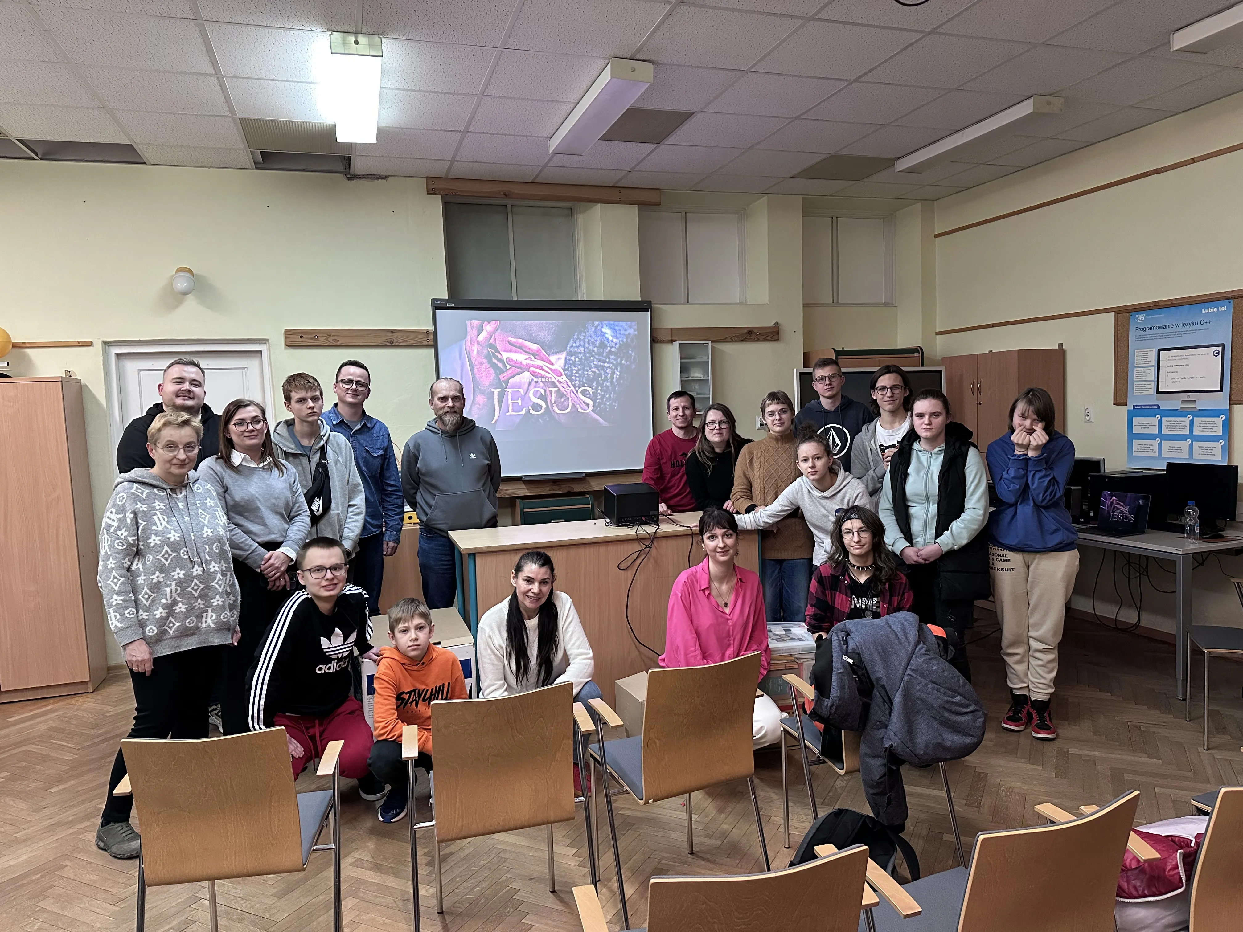 Wyjście do Instytutu Głuchoniemych na projekcję filmu "Jesus"