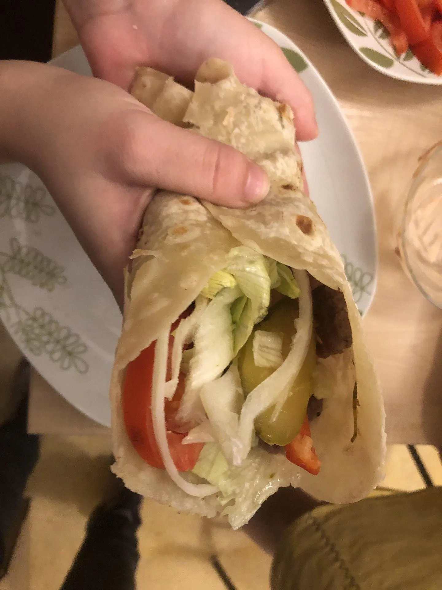 Czas wolny w III grupie - przygotowanie tortilli