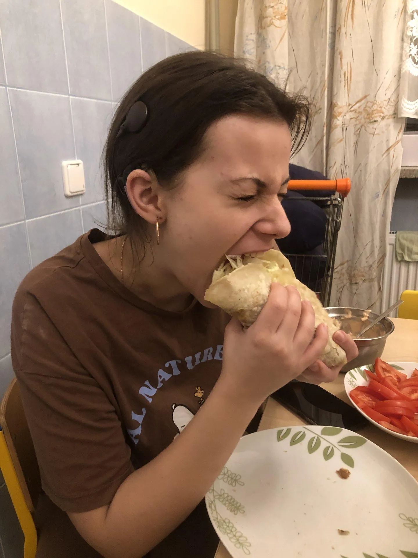 Czas wolny w III grupie - przygotowanie tortilli
