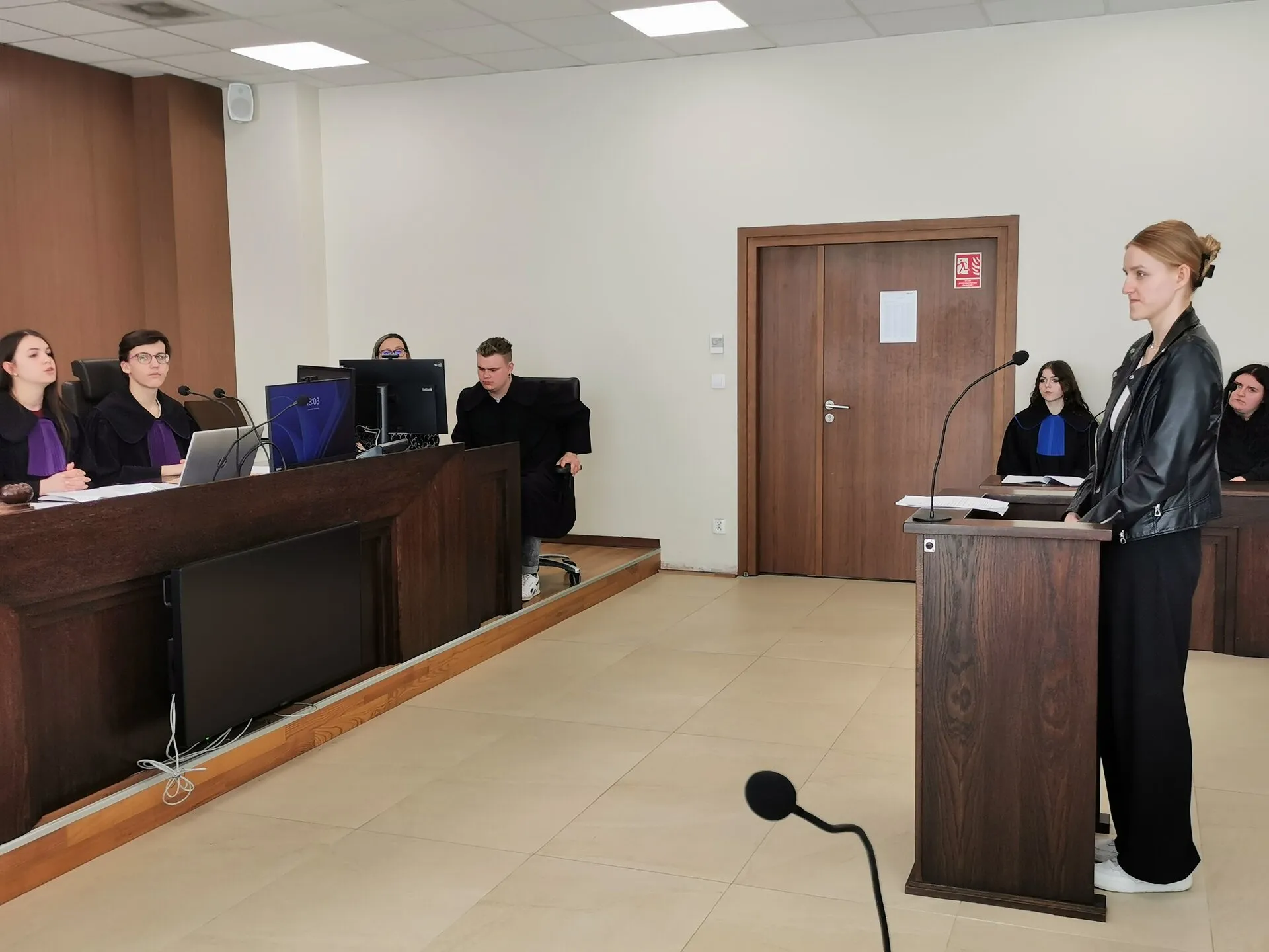 Wyjście na symulowaną rozprawę w Sądzie Rejonowym