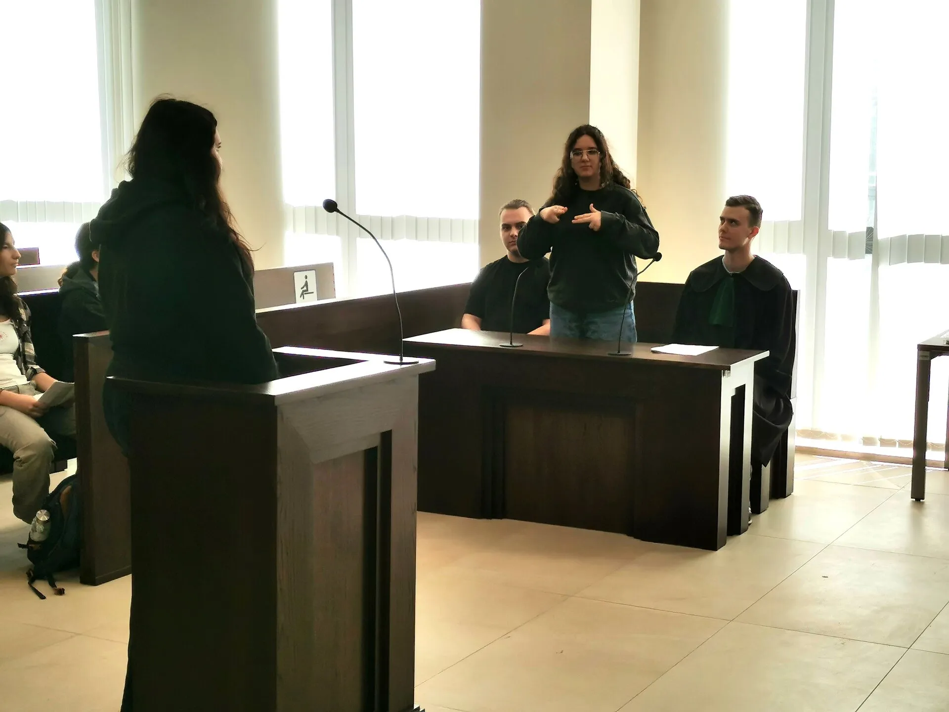 Wyjście na symulowaną rozprawę w Sądzie Rejonowym