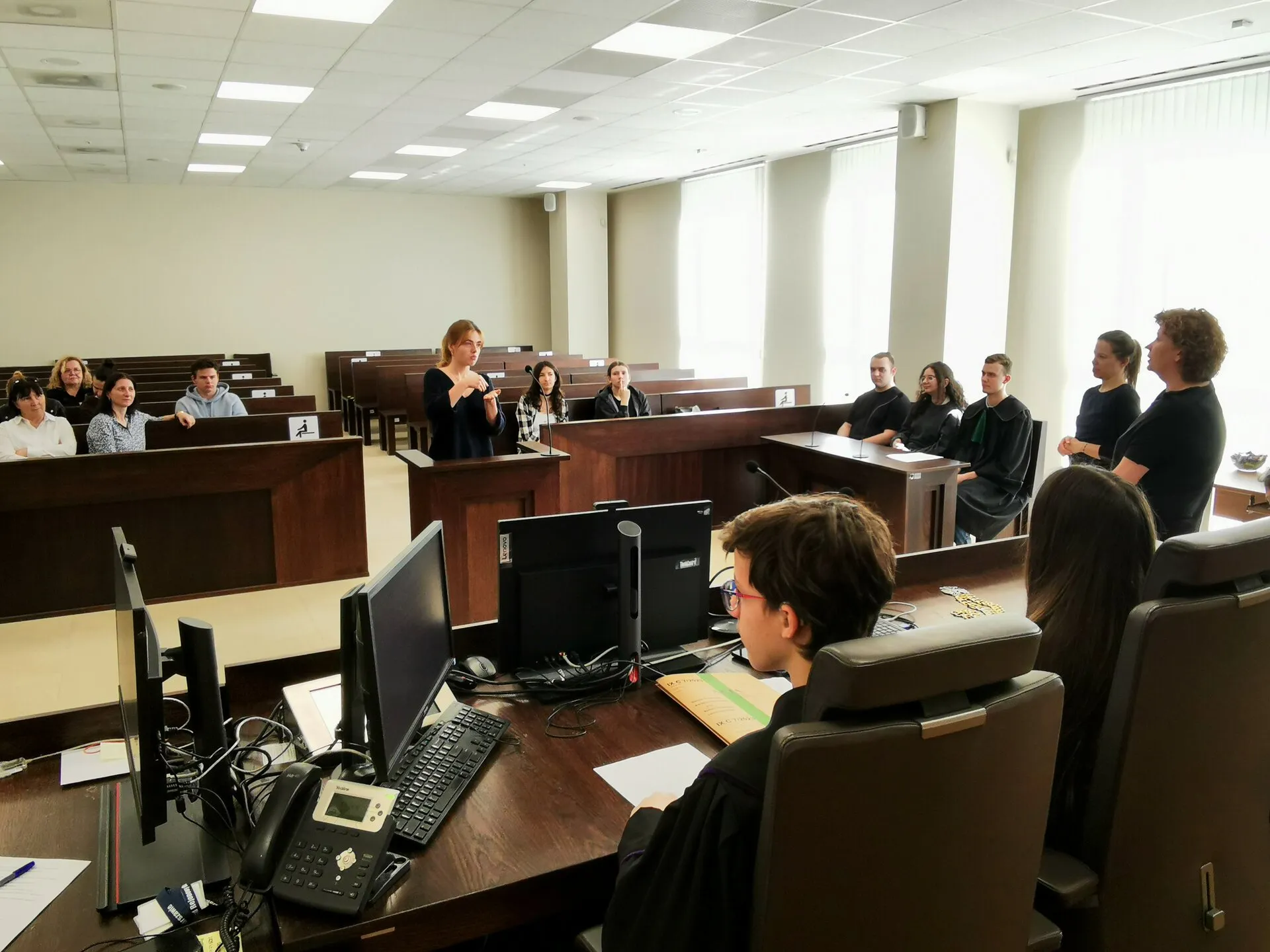 Wyjście na symulowaną rozprawę w Sądzie Rejonowym