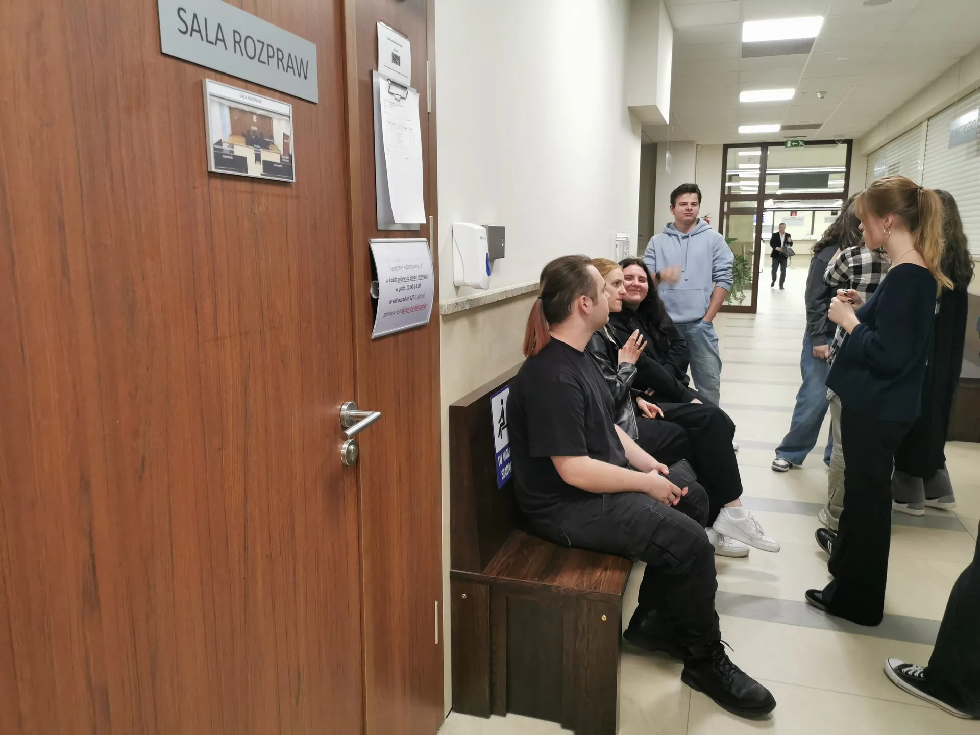 Wyjście na symulowaną rozprawę w Sądzie Rejonowym