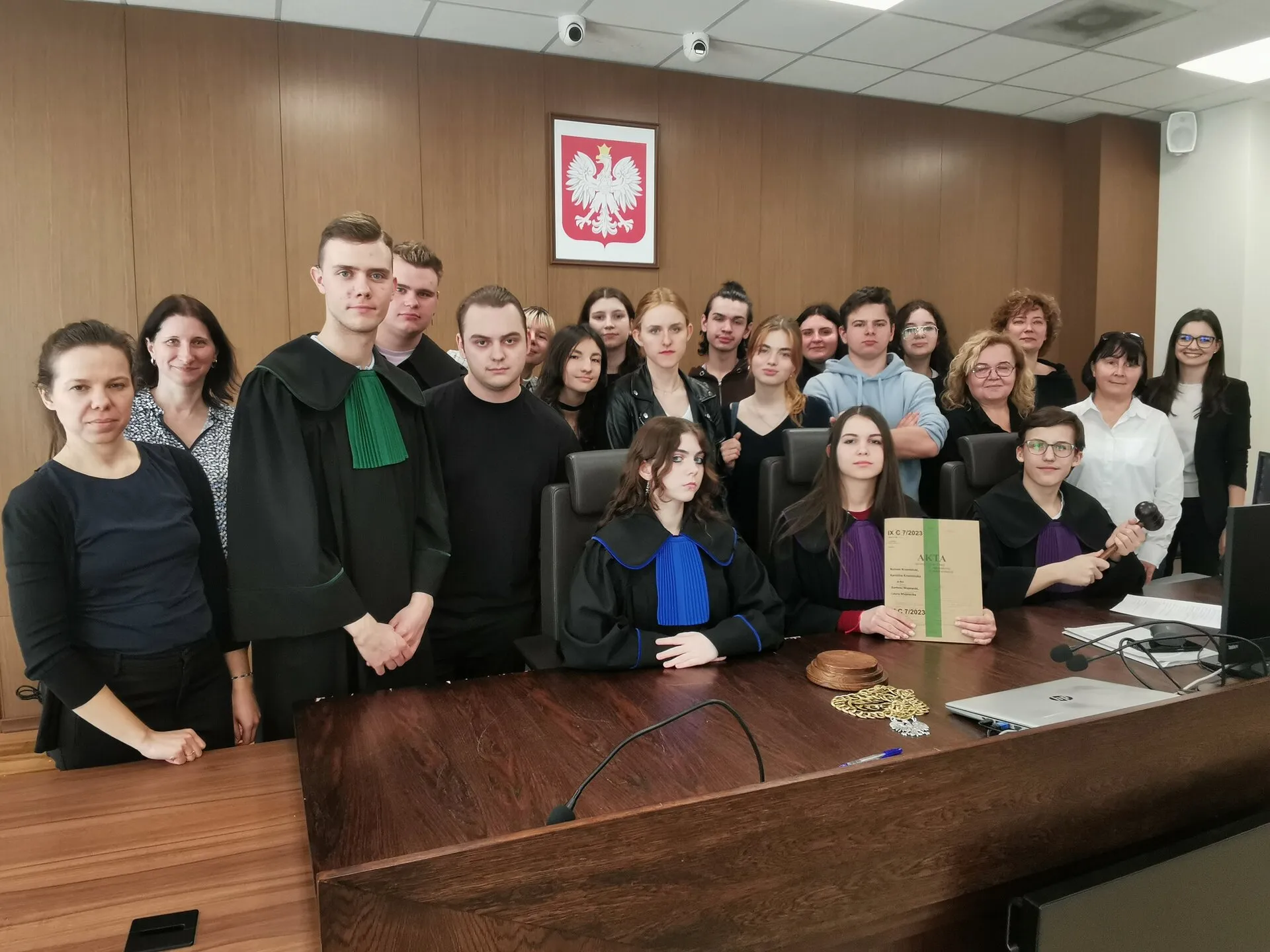 Wyjście na symulowaną rozprawę w Sądzie Rejonowym