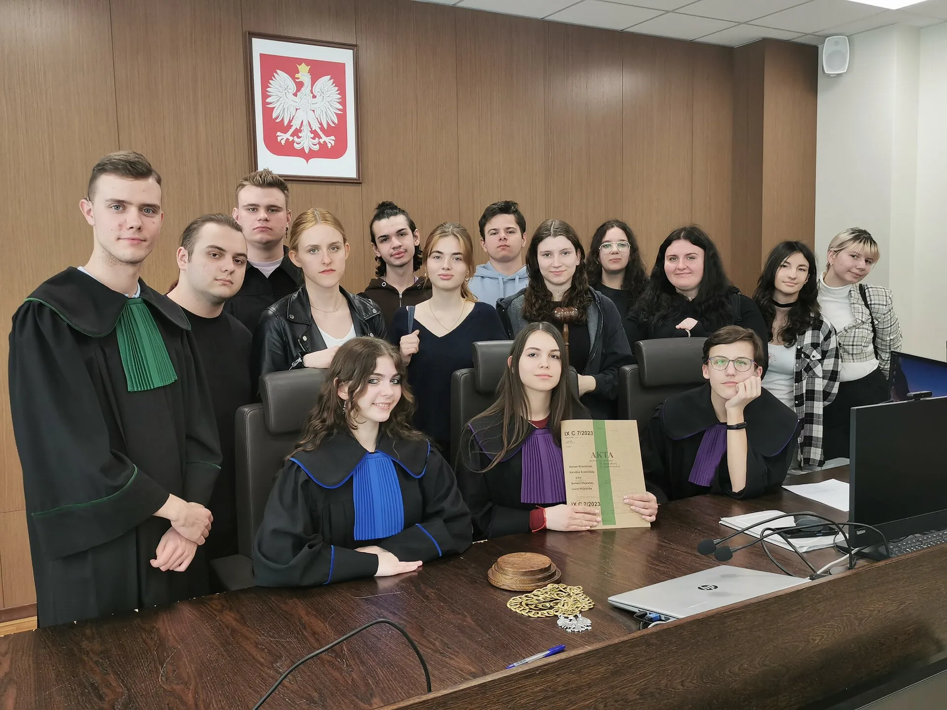 Wyjście na symulowaną rozprawę w Sądzie Rejonowym