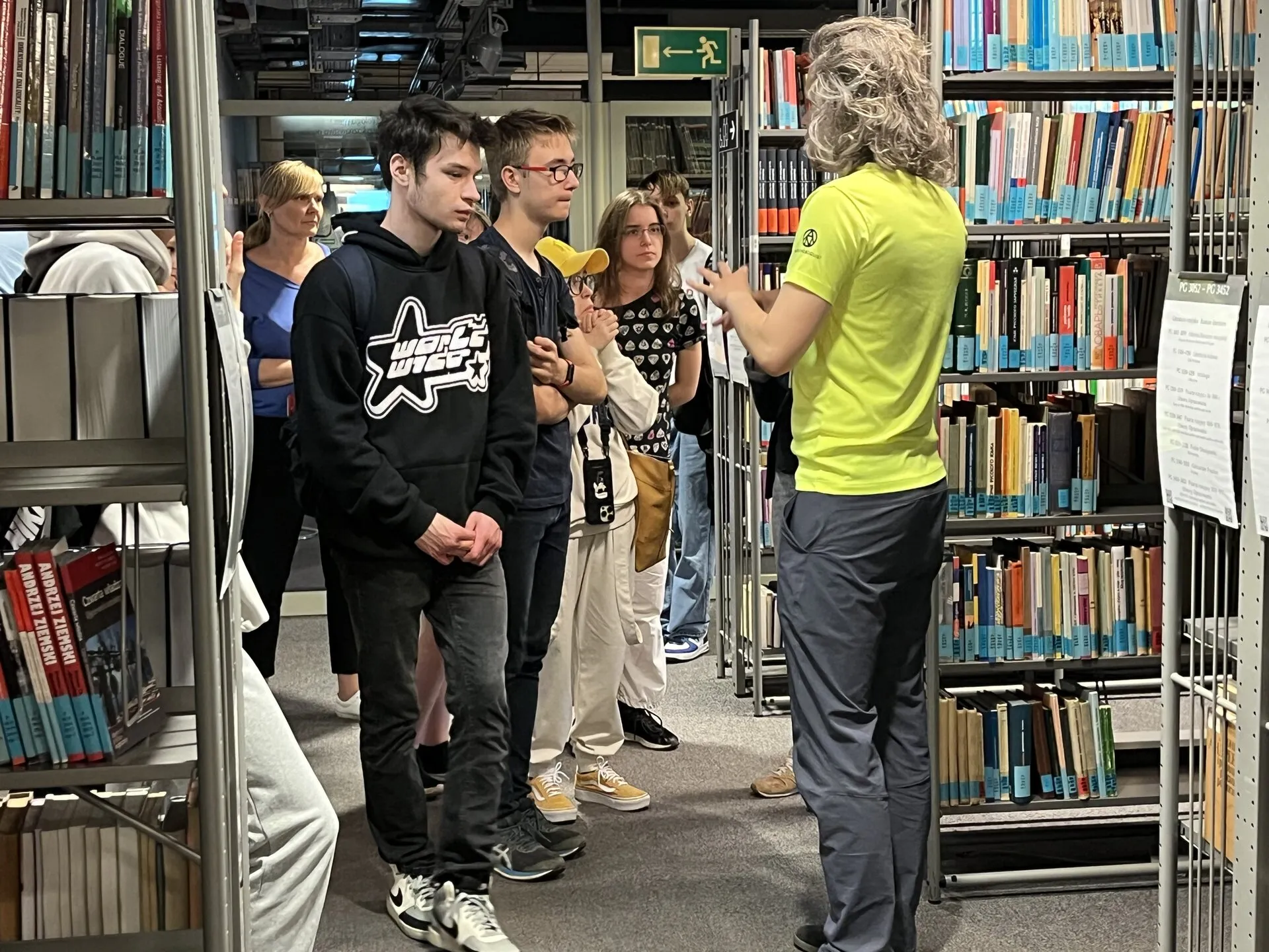 Lekcja biblioteczna w BUW-ie