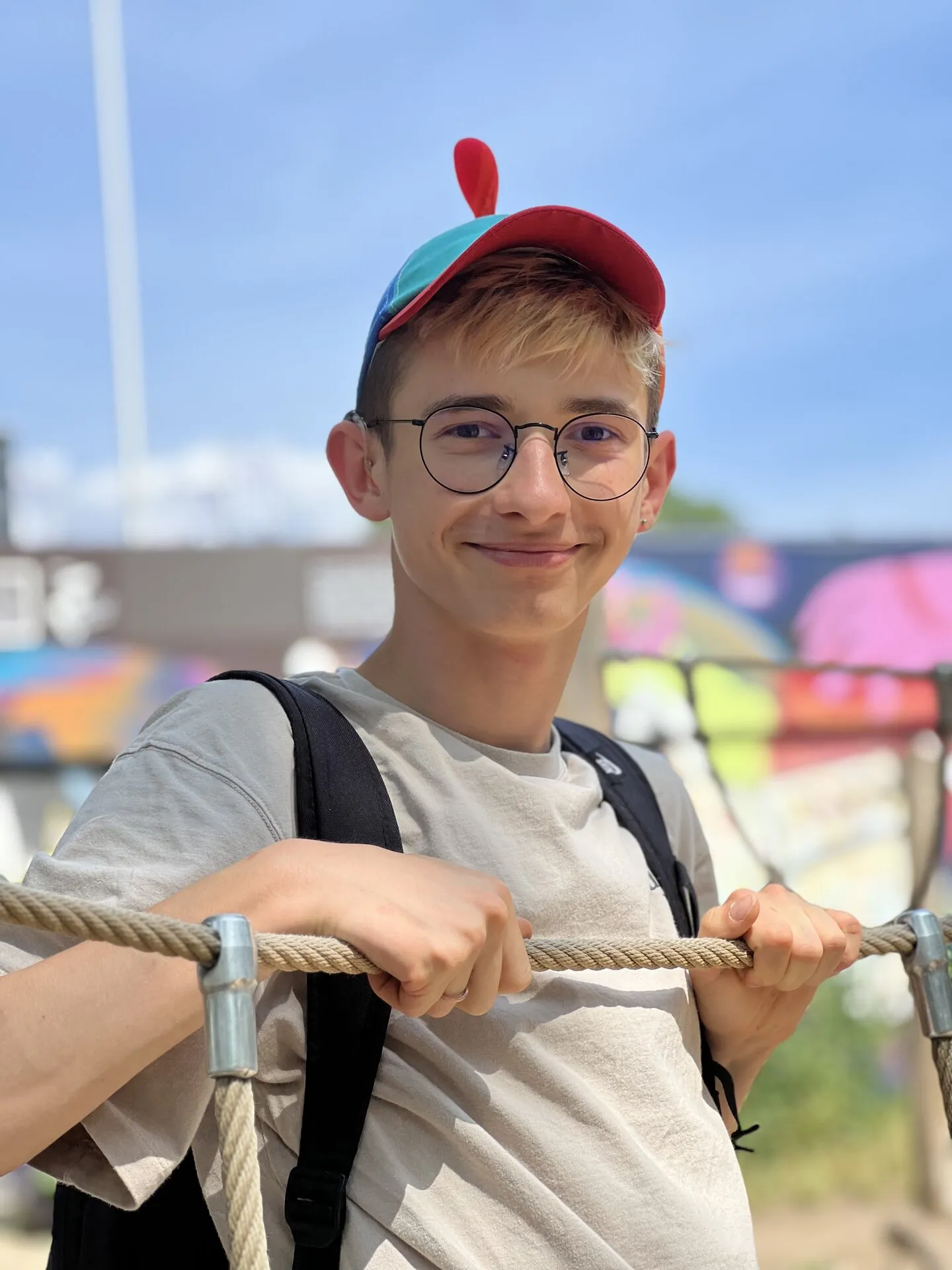 Grupa bajkomigaczy na pikniku nad Wisłą