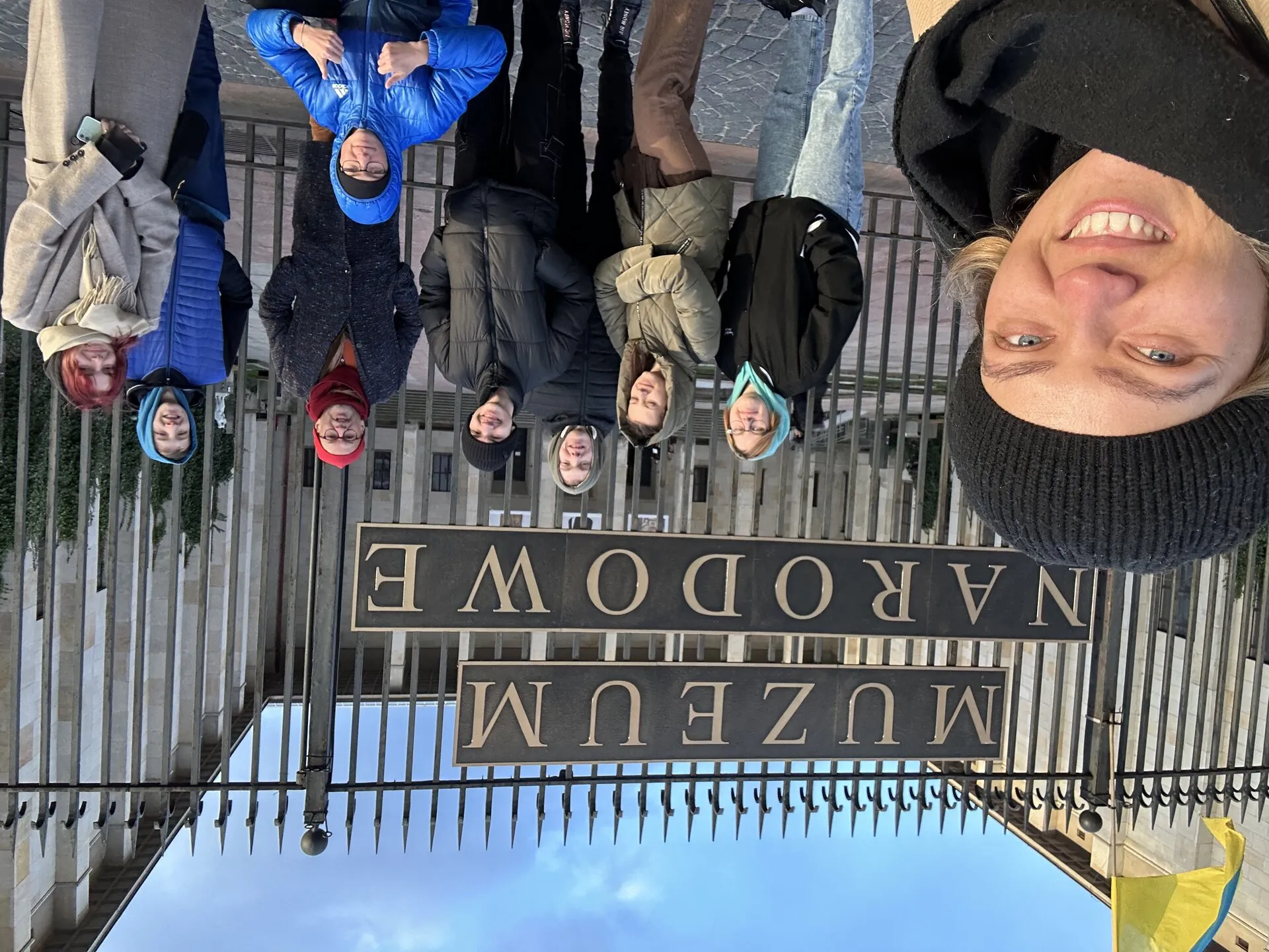 Wychowankowie internatu w Muzeum Narodowym