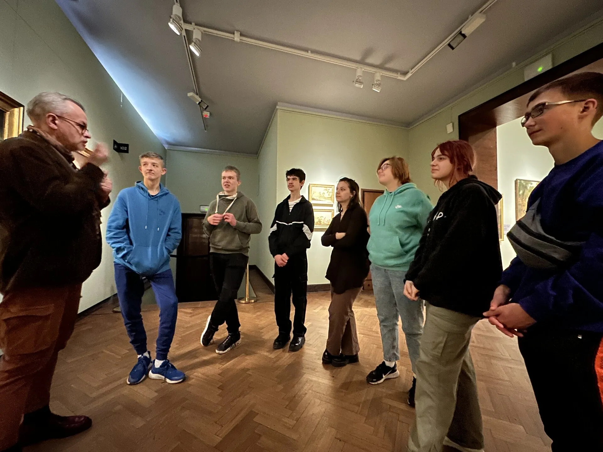Wychowankowie internatu w Muzeum Narodowym