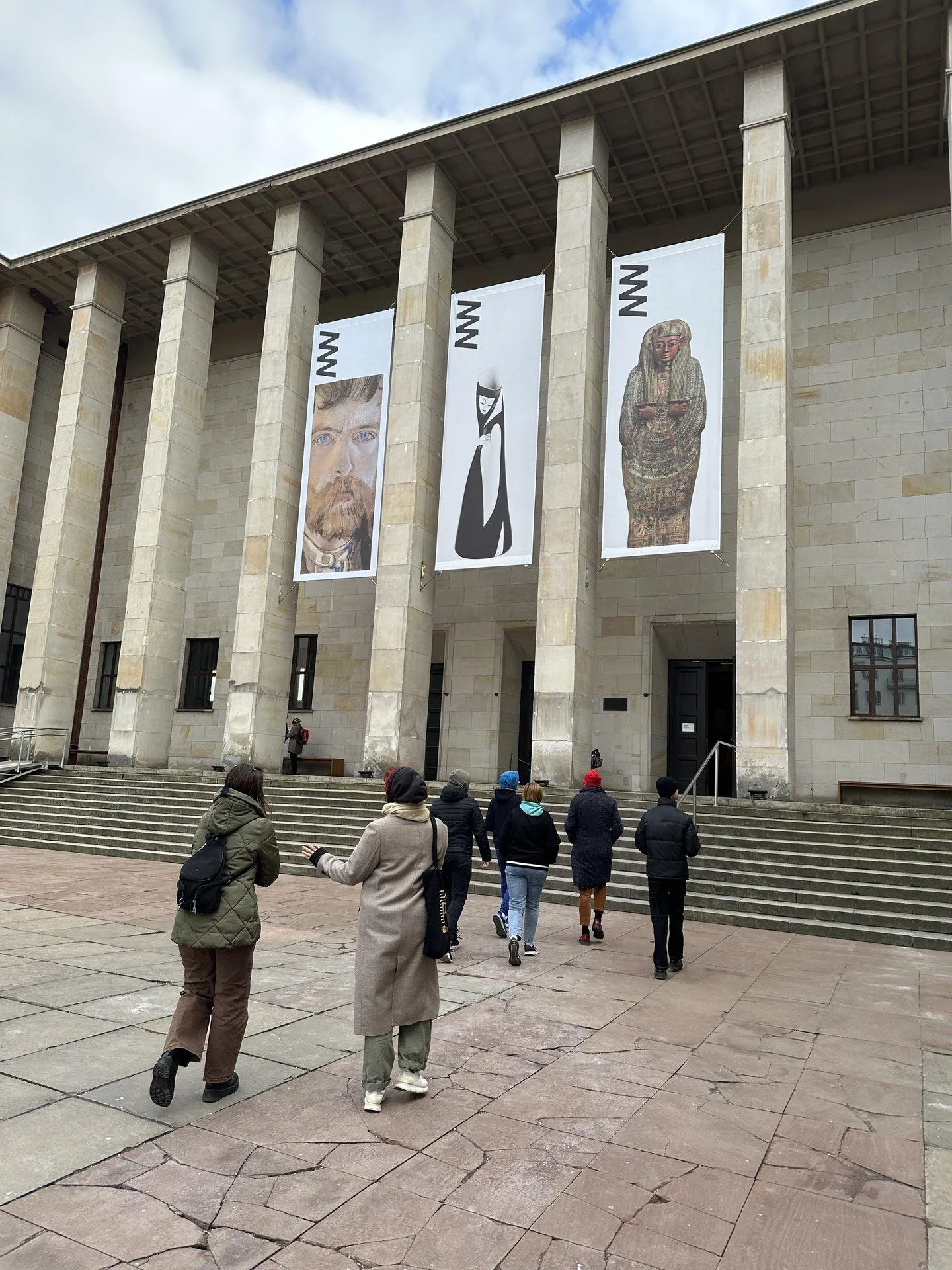 Wychowankowie internatu w Muzeum Narodowym