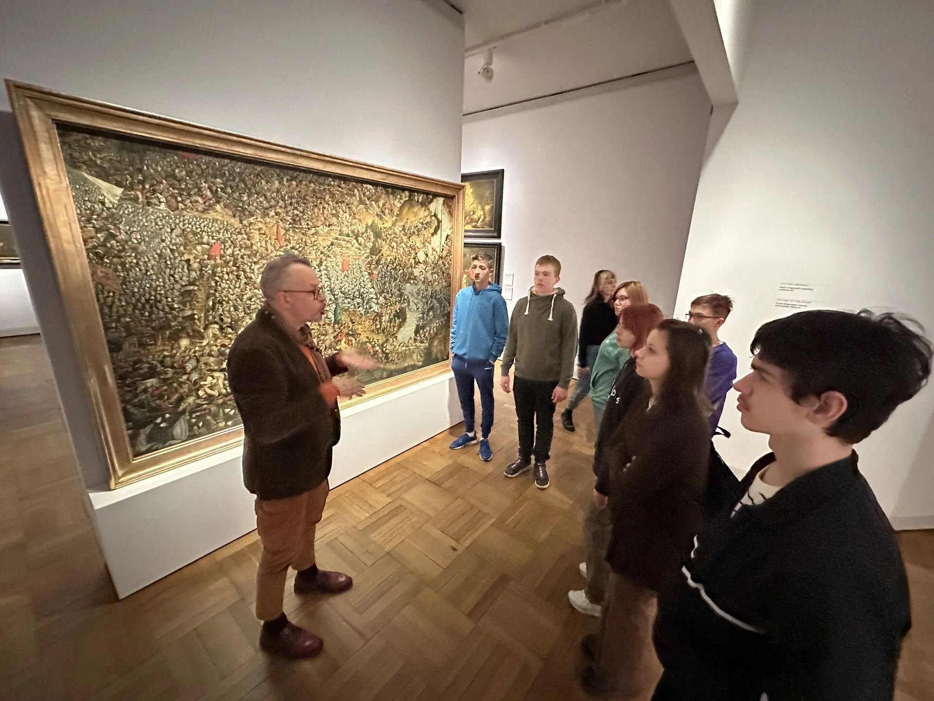 Wychowankowie internatu w Muzeum Narodowym